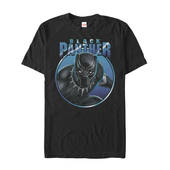 Men's Marvel Black Panther Gaze  Graphic Tee Black 2X Large