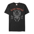 thumbnail image 1 of Men's Marvel Black Panther Lightning Bolt Mask  Graphic Tee Black Medium, 1 of 4