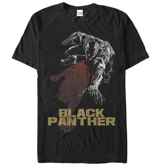 Men's Marvel Black Panther Shadow Partner Graphic Tee Black 5X Large