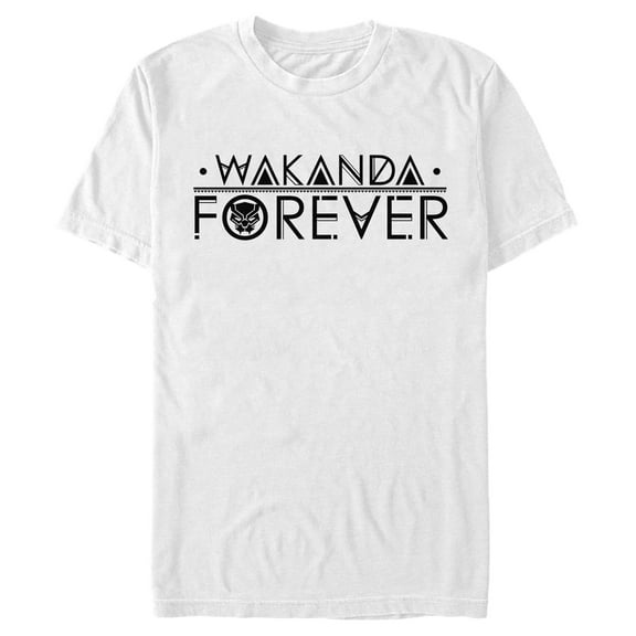Men's Marvel Black Panther Sleek Wakanda Forever Graphic Tee White 2X Large