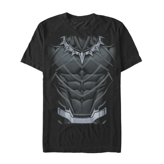 Men's Marvel Black Panther Suit Graphic Tee Black Medium