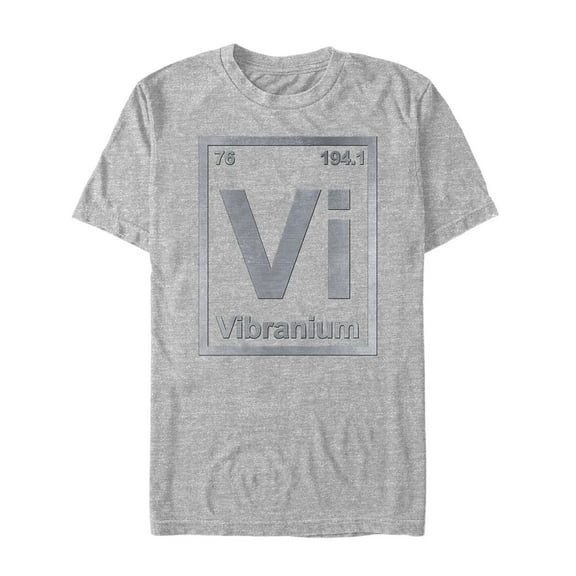 Men's Marvel Black Panther Vibranium Element Graphic Tee Athletic Heather Medium