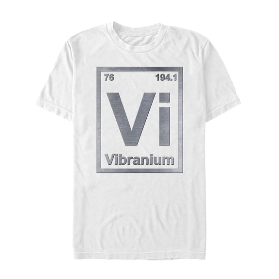 Men's Marvel Black Panther Vibranium Element  Graphic Tee White X Large