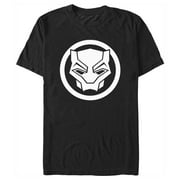 Men's Black Panther: Wakanda Forever White Panther Icon Graphic Tee Black 3X Large