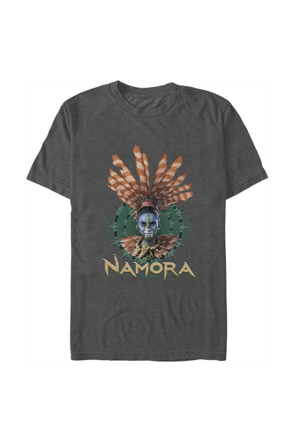 Men's Marvel Black Panther Wakanda Forever Namora Fin Crown T-Shirt