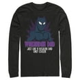 thumbnail image 1 of Men's Marvel Black Panther Wakandan Dad Just Like a Regular Dad Only Cooler Long Sleeve Shirt Black Medium, 1 of 4