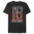 thumbnail image 1 of Men's Marvel Black Widow 18th Birthday  Graphic Tee Black Medium, 1 of 4