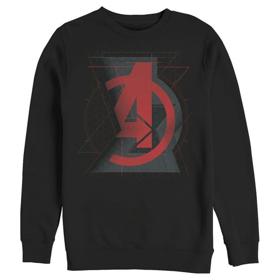 Men's Marvel Black Widow Avenger Logo  Sweatshirt Black Small