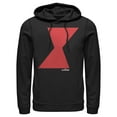 thumbnail image 1 of Men's Marvel Black Widow Bold Hourglass  Pull Over Hoodie Black X Large, 1 of 3