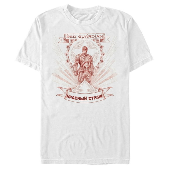 Men's Marvel Black Widow Guardian Halo  Graphic Tee White X Large