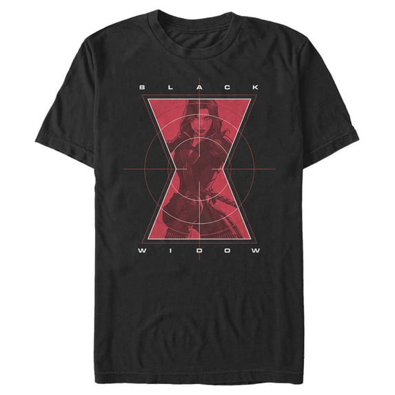 Men's Marvel Black Widow Hero Target Graphic Tee Black Small