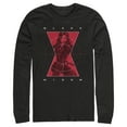 thumbnail image 1 of Men's Marvel Black Widow Hero Target  Long Sleeve Shirt Black Small, 1 of 3