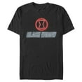thumbnail image 1 of Men's Marvel Black Widow Neon Hourglass  Graphic Tee Black Medium, 1 of 4
