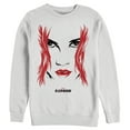 thumbnail image 1 of Men's Marvel Black Widow Painted 80's Face  Sweatshirt White Medium, 1 of 3