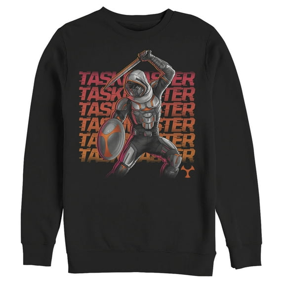 Men's Marvel Black Widow Taskmaster Battle Sweatshirt Black Small