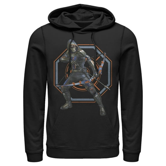 Men's Marvel Black Widow Taskmaster Target Pull Over Hoodie Black Small