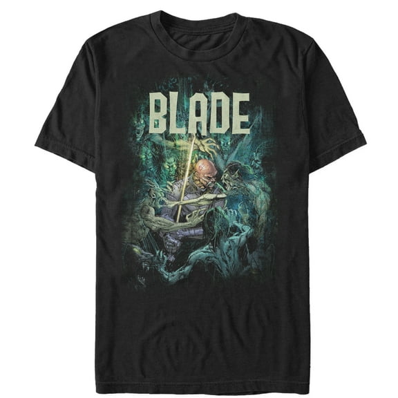 Men's Marvel Blade Undead Graphic Tee Black Large
