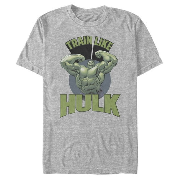 Men's Marvel Built Like Hulk Portrait  Graphic Tee Athletic Heather 2X Large