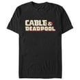 thumbnail image 1 of Men's Marvel Cable & Deadpool Logo  Graphic Tee Black Small, 1 of 4