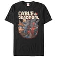 thumbnail image 1 of Men's Marvel Cable & Deadpool Partners Graphic Tee Black 2X Large, 1 of 4