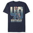 thumbnail image 1 of Men's Marvel Captain America 40th Birthday  Graphic Tee Navy Blue Medium, 1 of 4