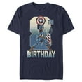 thumbnail image 1 of Men's Marvel Captain America 8th Birthday  Graphic Tee Navy Blue Medium, 1 of 4