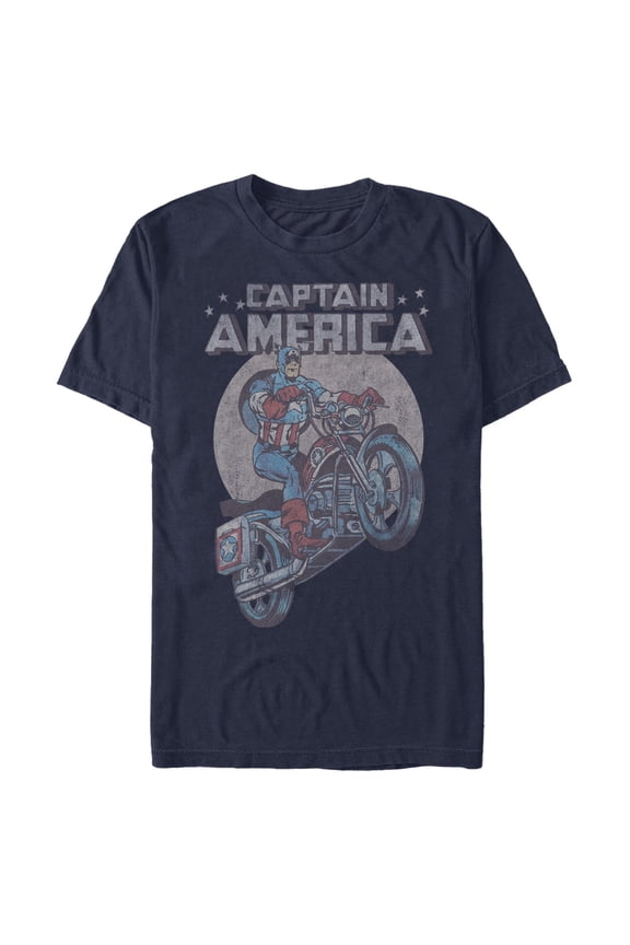 Men's Marvel Captain America America's Motorcycle Graphic T-Shirt
