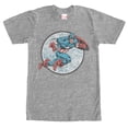 thumbnail image 1 of Men's Marvel Captain America Battle Graphic Tee Athletic Heather Large, 1 of 4