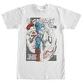 thumbnail image 1 of Men's Marvel Captain America Behind the Mask  Graphic Tee White Medium, 1 of 4