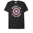 thumbnail image 1 of Men's Marvel Captain America Brooklyn Shield  Graphic Tee Black Medium, 1 of 4