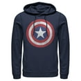 thumbnail image 1 of Men's Marvel Captain America Classic Shield Pull Over Hoodie Navy Blue 2X Large, 1 of 9