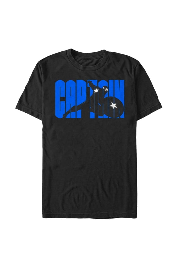 Men's Marvel Captain America Combat Graphic Tee Black Large