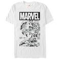 thumbnail image 1 of Men's Marvel Captain America Comic Book  Graphic Tee White Large, 1 of 4