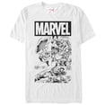 thumbnail image 1 of Men's Marvel Captain America Comic Book Graphic Tee White X Large, 1 of 4
