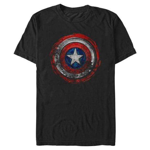 Men's Marvel Captain America Distressed Shield Graphic T-Shirt
