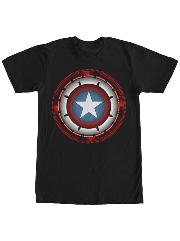Men's Marvel Captain America Future Shield Graphic Tee Black 2X Large