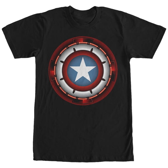 Men's Marvel Captain America Future Shield Graphic Tee Black 2X Large