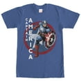 thumbnail image 1 of Men's Marvel Captain America  Graphic Tee Royal 2X Large, 1 of 4