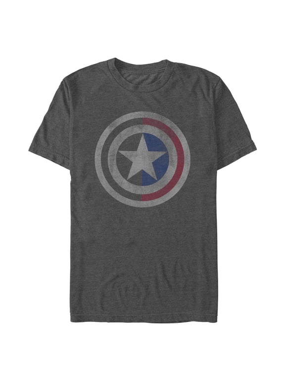 Men's Marvel Captain America Half Shield T-Shirt