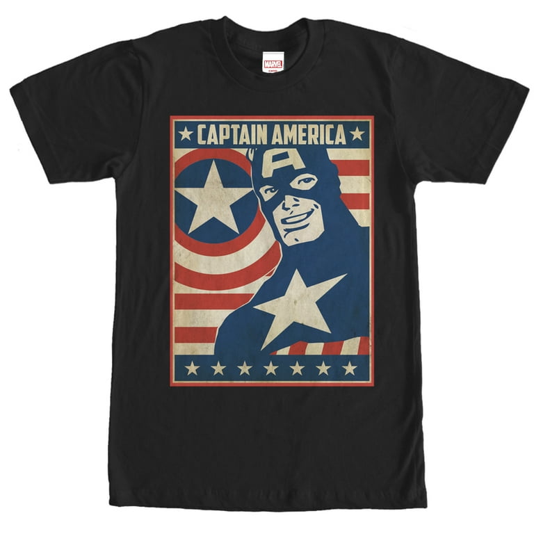 Captain america sale t shirt black