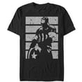 thumbnail image 1 of Men's Marvel Captain America Profile  Graphic Tee Black 2X Large, 1 of 4
