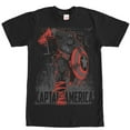 thumbnail image 1 of Men's Marvel Captain America Shadow Graphic Tee Black Large, 1 of 4