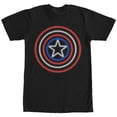 thumbnail image 1 of Men's Marvel Captain America Shield Neon Light  Graphic Tee Black Small, 1 of 4