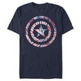 thumbnail image 1 of Men's Marvel Captain America Tie-Dye Logo  Graphic Tee Navy Blue 3X Large, 1 of 4