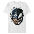 thumbnail image 1 of Men's Marvel Captain America Venom Mask Symbol  Graphic Tee White Large, 1 of 4