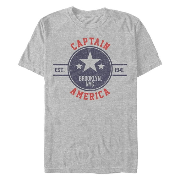 Men's Marvel Captain America Vintage Star Emblem Graphic T-Shirt