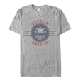 thumbnail image 1 of Men's Marvel Captain America Vintage Star Emblem  Graphic Tee Athletic Heather Medium, 1 of 4