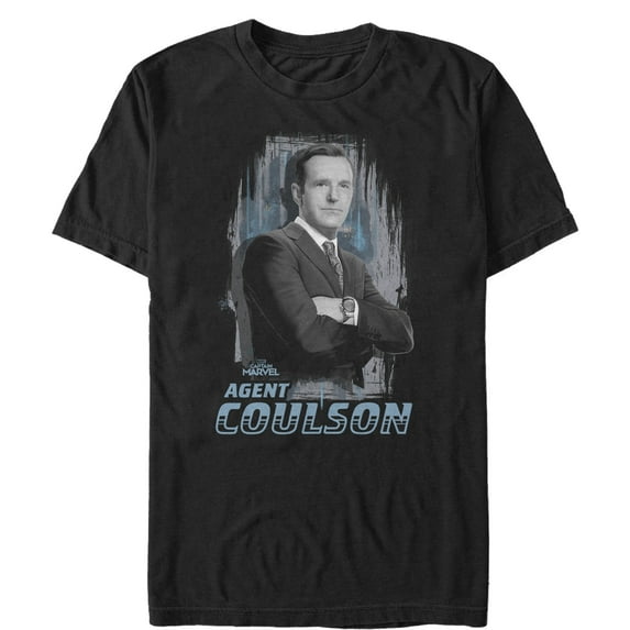 Men's Marvel Captain Marvel Agent Coulson Graphic Tee Black 4X Large
