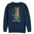 thumbnail image 1 of Men's Marvel Captain Marvel Goose Center of Universe  Sweatshirt Navy Blue Small, 1 of 3