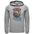 thumbnail image 1 of Men's Marvel Captain Marvel Hero Patch  Pull Over Hoodie Athletic Heather Medium, 1 of 3